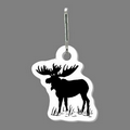 Zippy Clip & Tag W/ Tab - Moose Silhouette